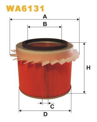 gaisa filtrs WA6131