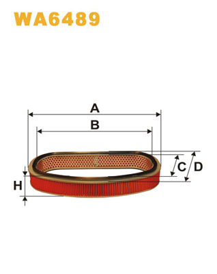 gaisa filtrs WA6489