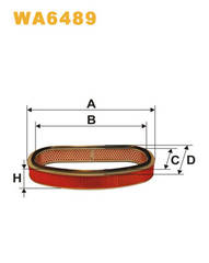 gaisa filtrs WA6489