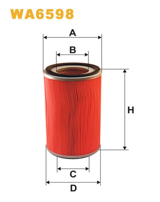 gaisa filtrs WA6598
