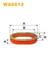 gaisa filtrs WA6612