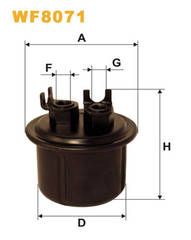 degvielas filtrs WF8071