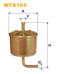 degvielas filtrs WF8105