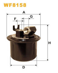 degvielas filtrs WF8158