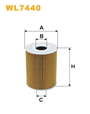 eļļas filtrs WL7440