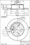 BREMŽU DISKS 08.4926.10 OPEL OMEGA 15 1458