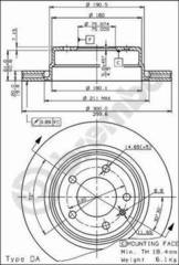 BREMŽU DISKS 09.5506.10 15-1265