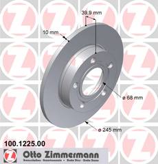 bremžu disks 100.1225.00    AUDI