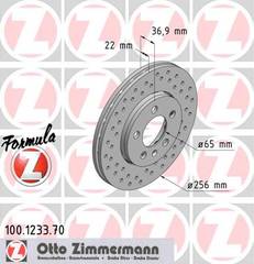 bremžu disks 100.1233.70    AUDI/VAG FORMULA Z