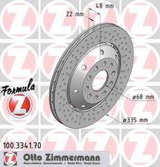 bremžu disks 100.3341.70    AUDI FORMULA Z LEFT SIDE