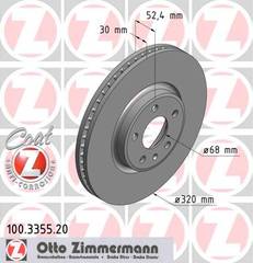 bremžu disks 100.3355.20    AUDI Coat Z