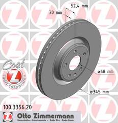 bremžu disks 100.3356.20    AUDI Coat Z