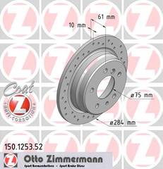 bremžu disks 150.1253.52    OPEL SPORT Coat Z
