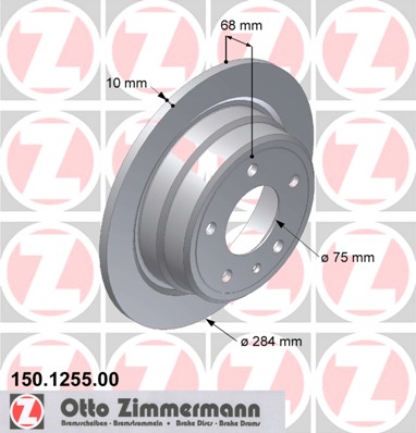 bremžu disks 150.1255.00    BMW
