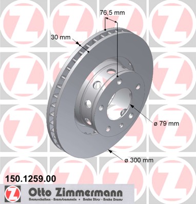 bremžu disks 150.1259.00    BMW