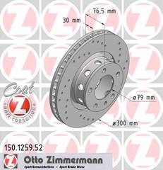 bremžu disks 150.1259.52    BMW SPORT Coat Z