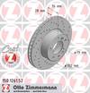 bremžu disks 150.1261.52    BMW SPORT Coat Z