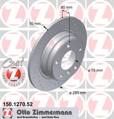 bremžu disks 150.1270.52    BMW SPORT Coat Z