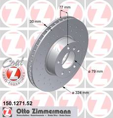 bremžu disks 150.1271.52    BMW SPORT Coat Z