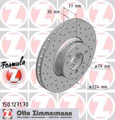 bremžu disks 150.1271.70    BMW FORMULA Z