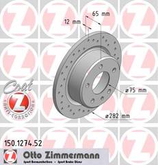 bremžu disks 150.1274.52    BMW SPORT Coat Z