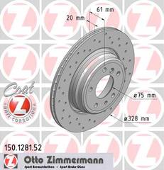 bremžu disks 150.1281.52    BMW SPORT Coat Z