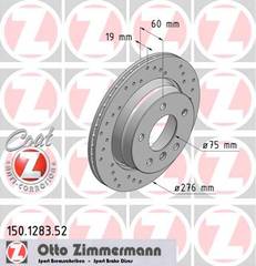 bremžu disks 150.1283.52    BMW SPORT Coat Z