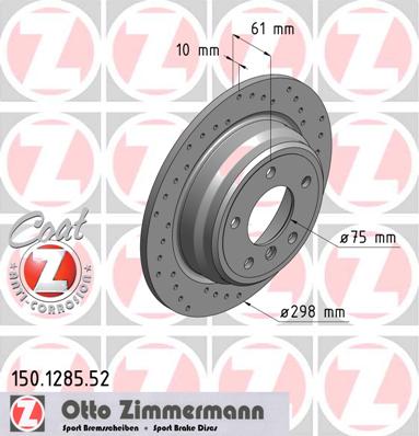 bremžu disks 150.1285.52    BMW SPORT Coat Z