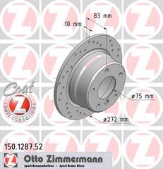bremžu disks 150.1287.52    BMW SPORT Coat Z