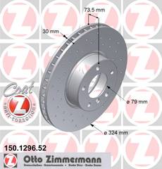 bremžu disks 150.1296.52    BMW SPORT Coat Z