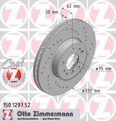 bremžu disks 150.1297.52    BMW SPORT Coat Z
