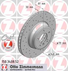 bremžu disks 150.3408.52    BMW SPORT Coat Z