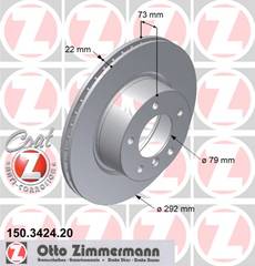 bremžu disks 150.3424.20    BMW Coat Z