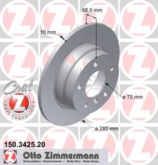 bremžu disks 150.3425.20    BMW Coat Z