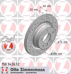 bremžu disks 150.3426.52    BMW SPORT Coat Z