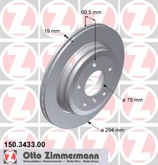 bremžu disks 150.3433.00    BMW