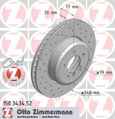 bremžu disks 150.3434.52    BMW SPORT Coat Z