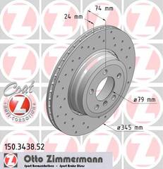 bremžu disks 150.3438.52    BMW SPORT Coat Z