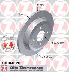 bremžu disks 150.3446.20    BMW Coat Z