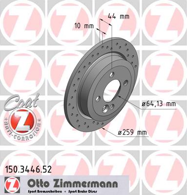 bremžu disks 150.3446.52    BMW SPORT Coat Z