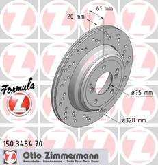bremžu disks 150.3454.70    BMW FORMULA Z right