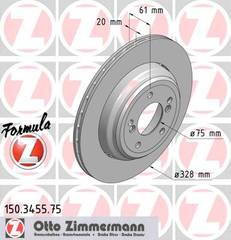 bremžu disks 150.3455.75    BMW FORMULA Z left