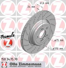 bremžu disks 150.3475.70    BMW FORMULA Z LEFT SIDE