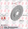 bremžu disks 180.3003.52    CITROEN SPORT Coat Z