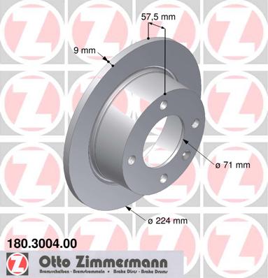 bremžu disks 180.3004.00    CITROEN