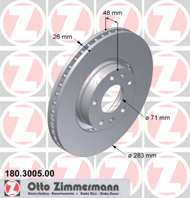 bremžu disks 180.3005.00    CITROEN