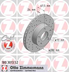 bremžu disks 180.3013.52    CITROEN/FIAT/PEUGEOT SPORT Coat Z