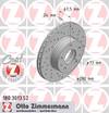 bremžu disks 180.3013.52    CITROEN/FIAT/PEUGEOT SPORT Coat Z