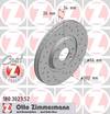 bremžu disks 180.3023.52    CITROEN/PEUGEOT SPORT Coat Z