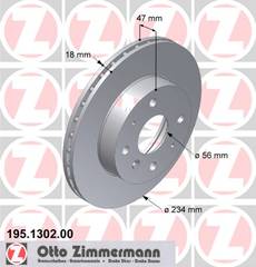 bremžu disks 195.1302.00    DAIHATSU